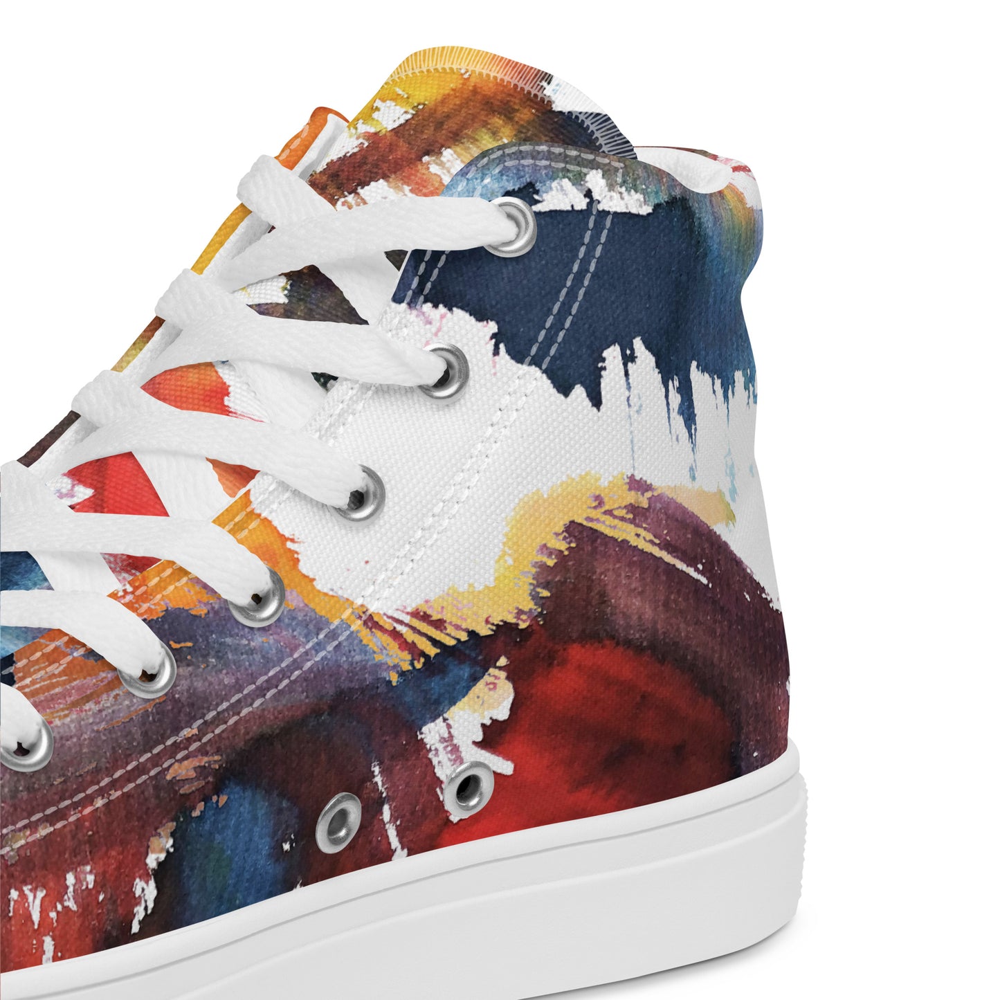 Colorful high top canvas shoes - Free Shipping Worldwide