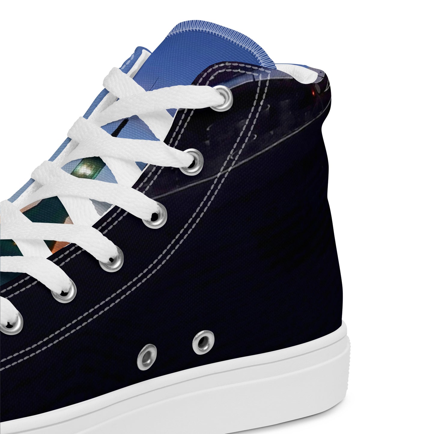 Colorful high top canvas shoes Free Shipping Worldwide