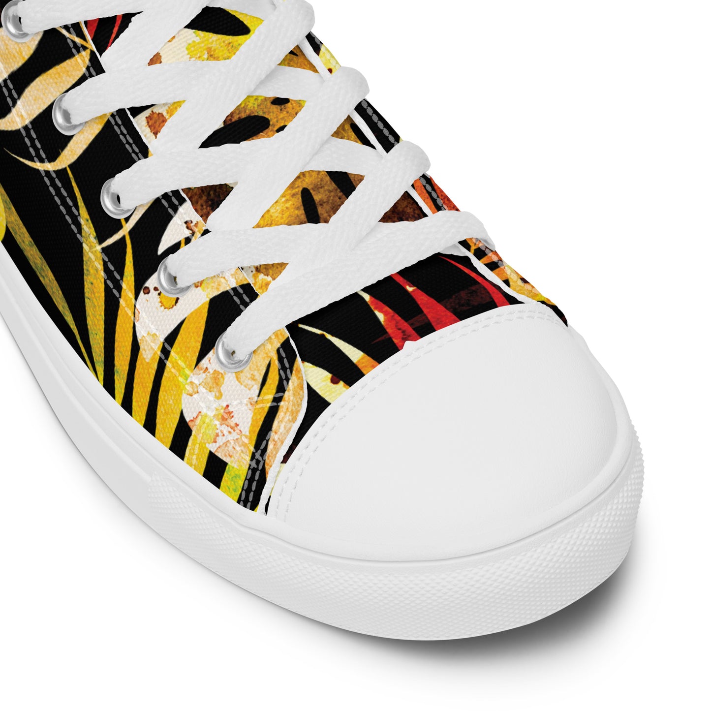 Colorful high top canvas shoes - Free Shipping Worldwide