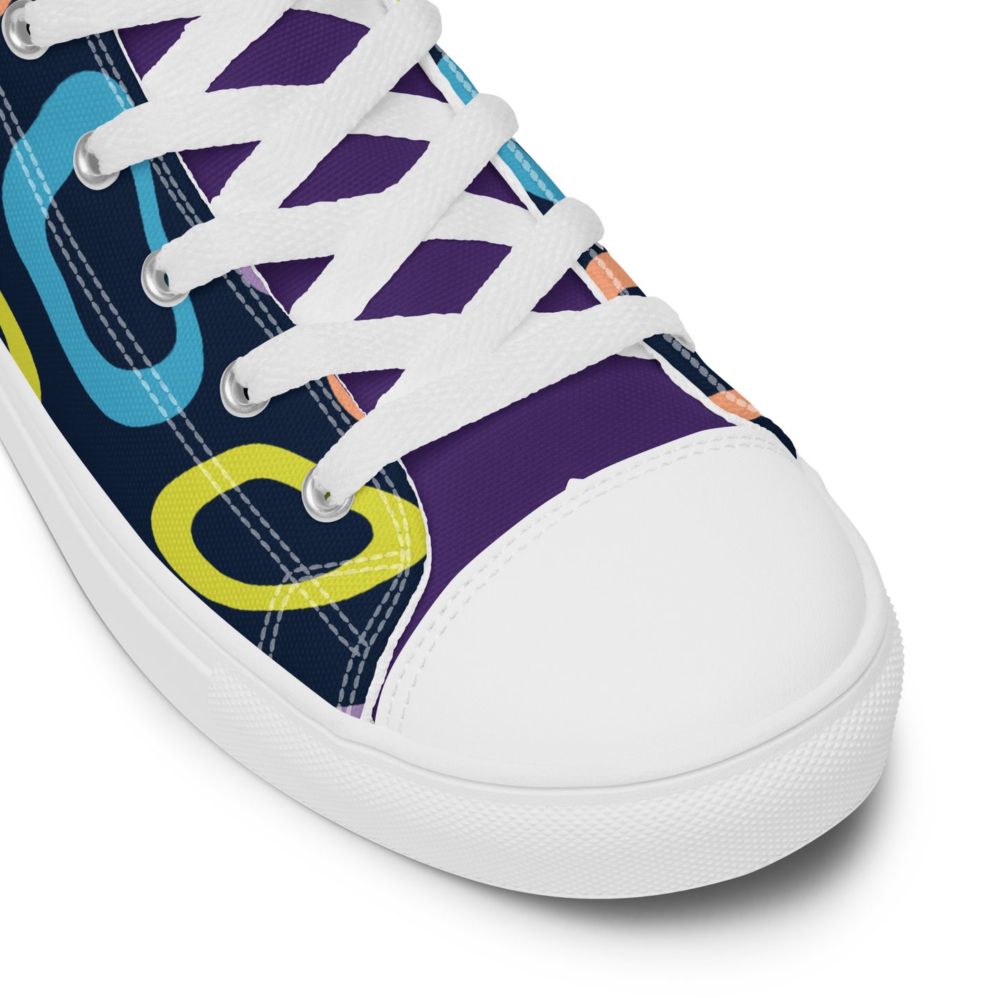 Colorful high top canvas shoes - Free Shipping Worldwide