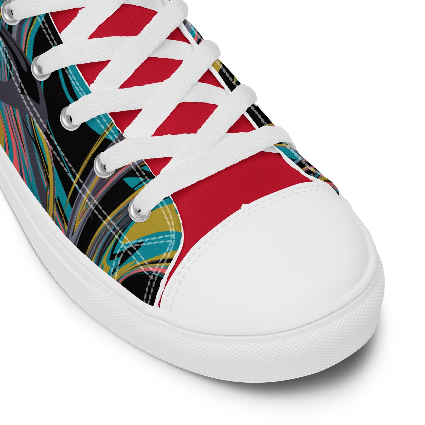 Colorful high top canvas shoes - Free Shipping Worldwide