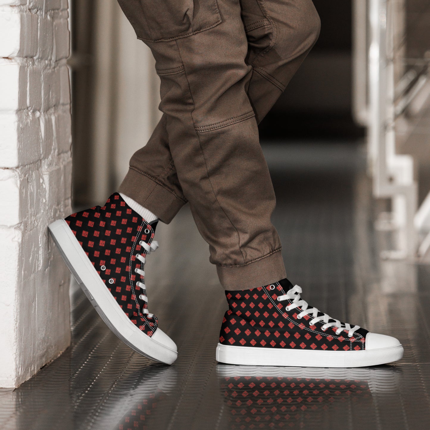 Colorful high top canvas shoes - Free Shipping Worldwide