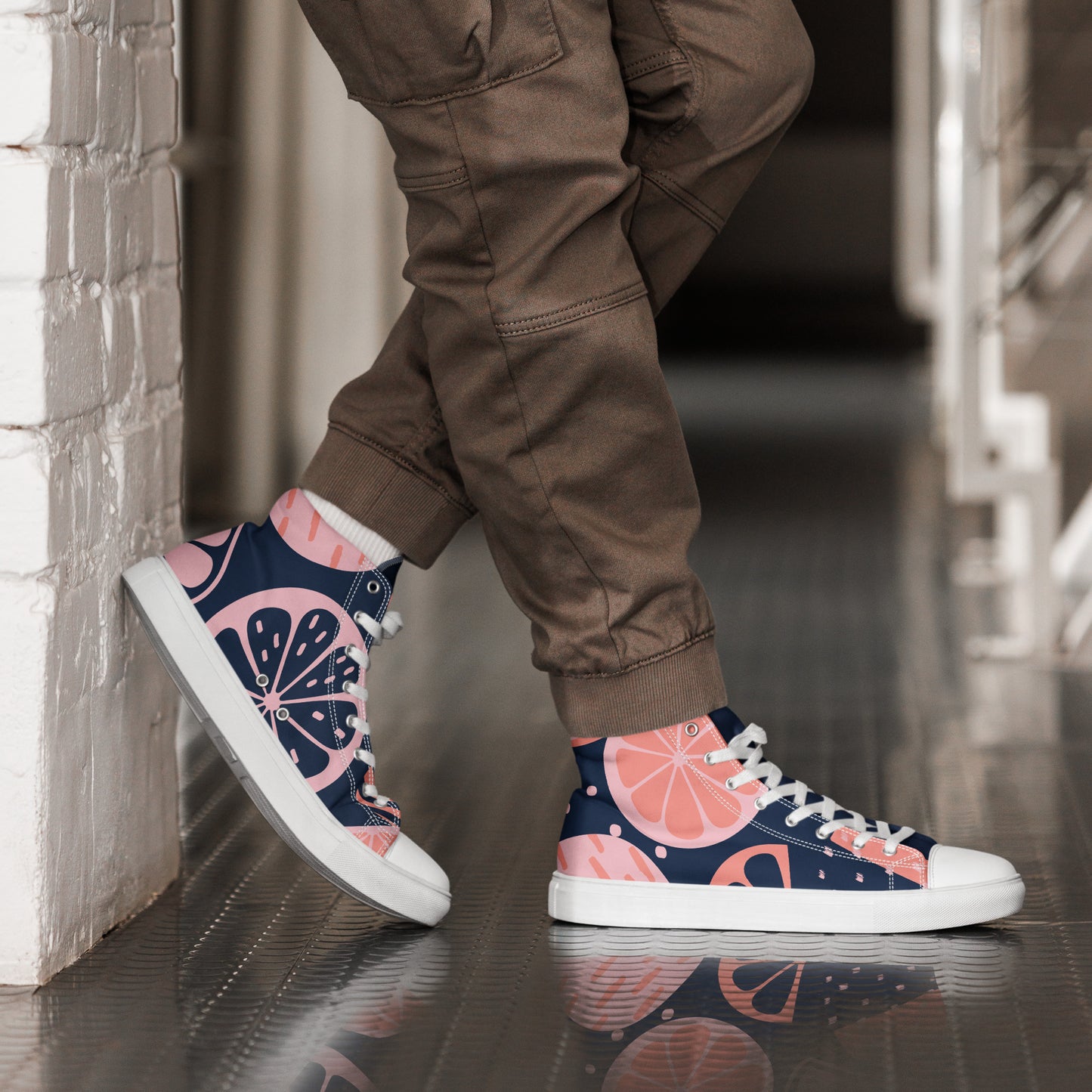 Colorful high top canvas shoes - Free Shipping Worldwide