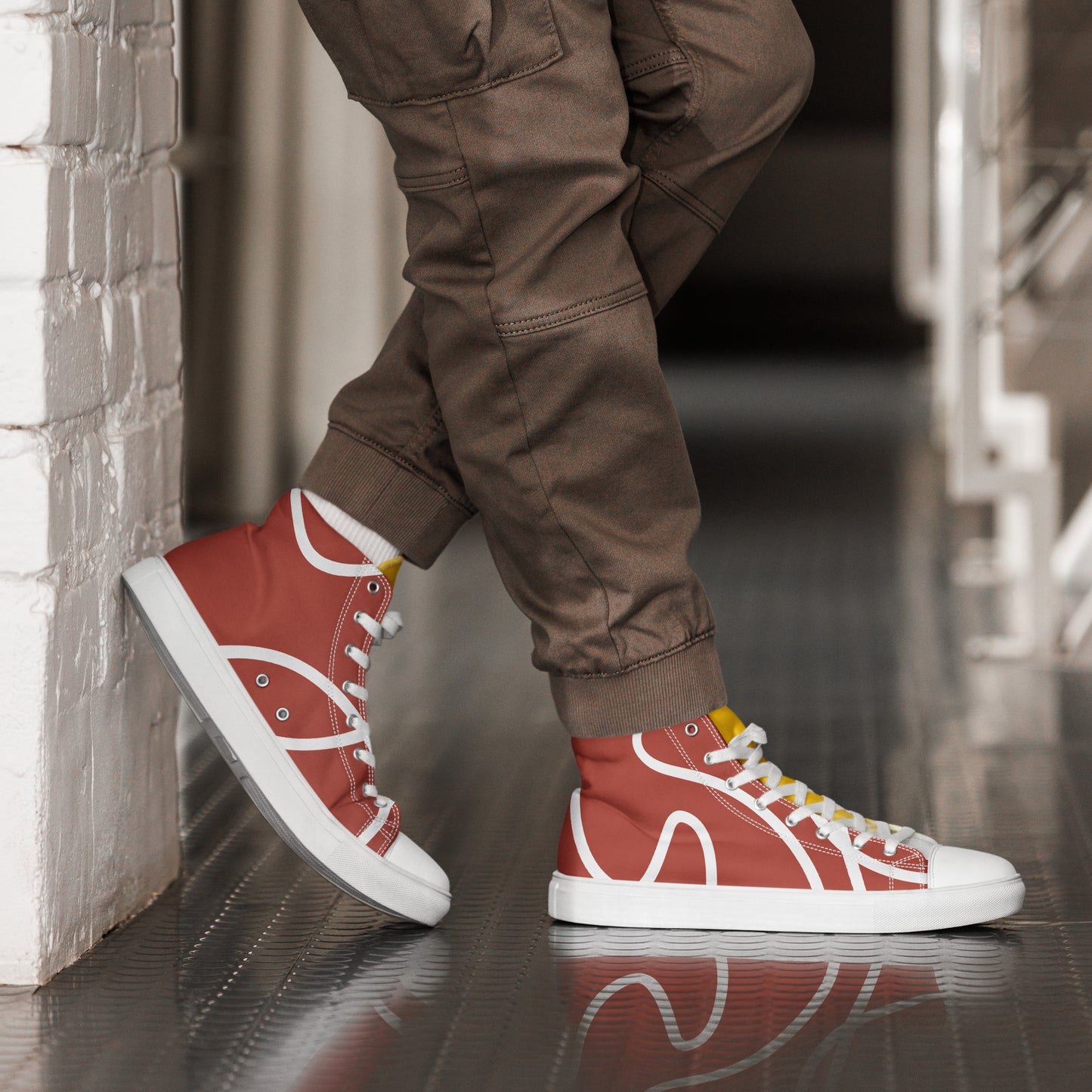 Colorful high top canvas shoes - Free Shipping Worldwide