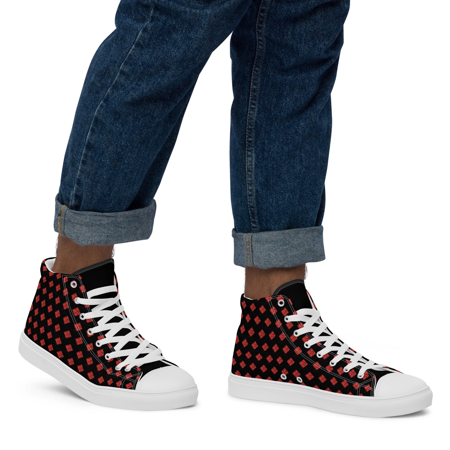 Colorful high top canvas shoes - Free Shipping Worldwide