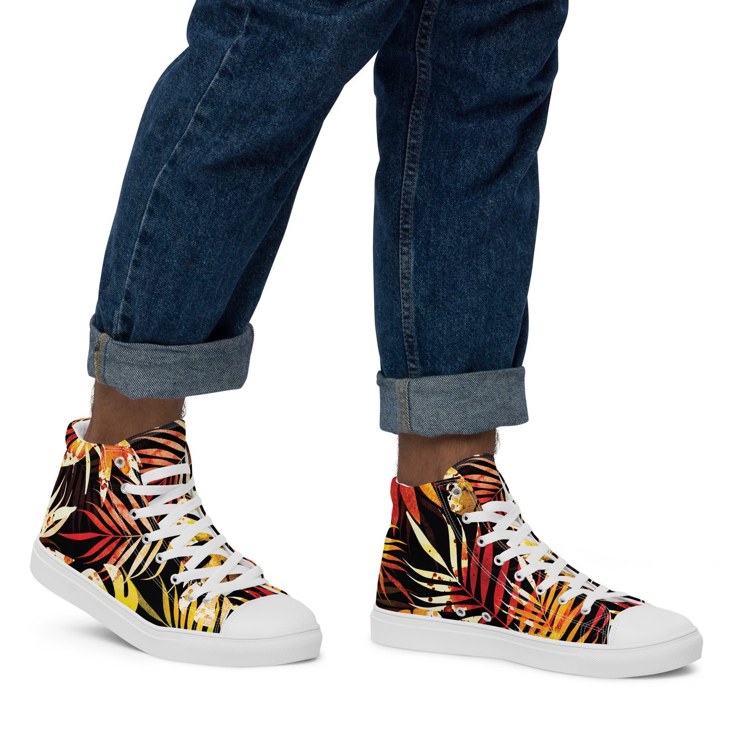 Colorful high top canvas shoes - Free Shipping Worldwide