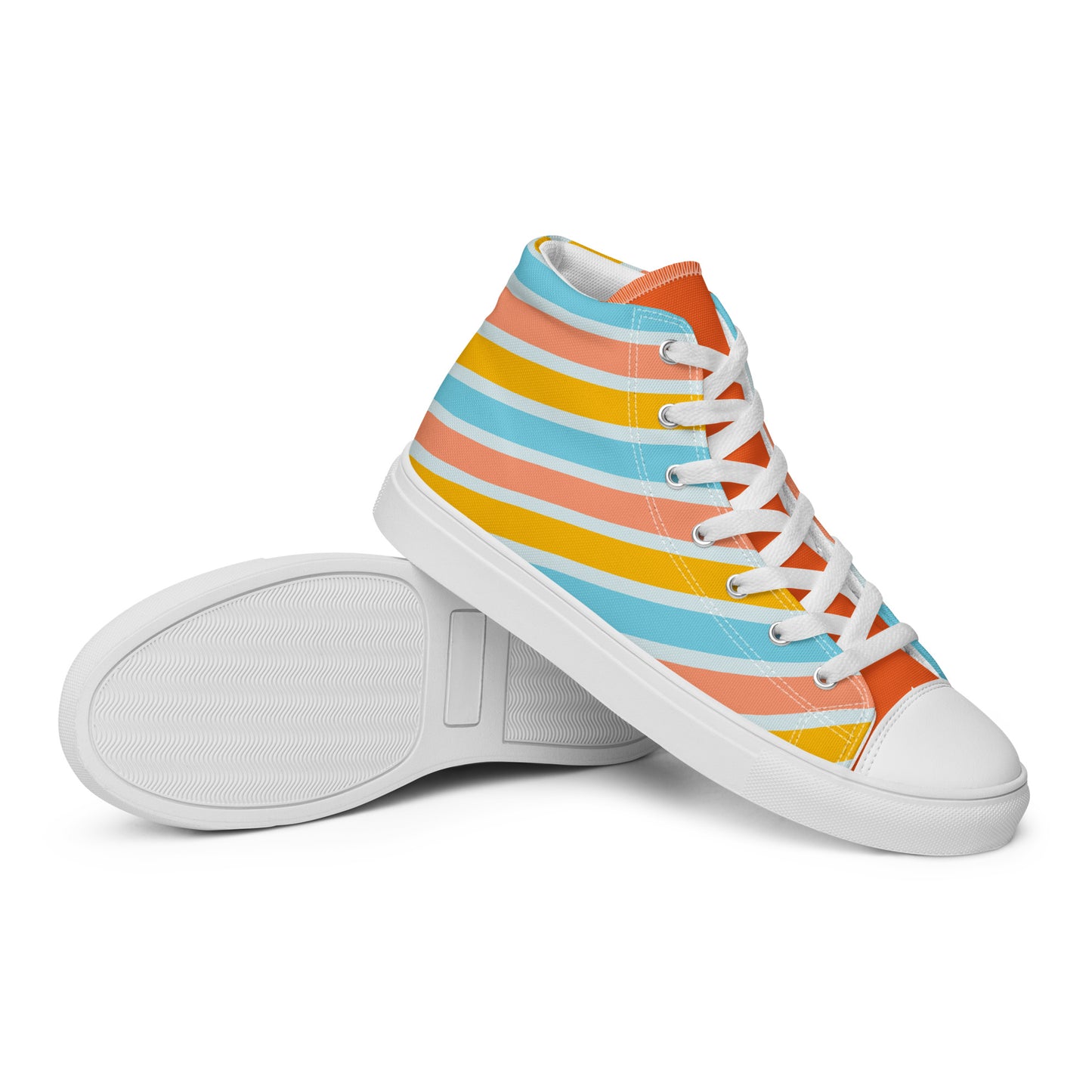 Colorful high top canvas shoes - Free Shipping Worldwide