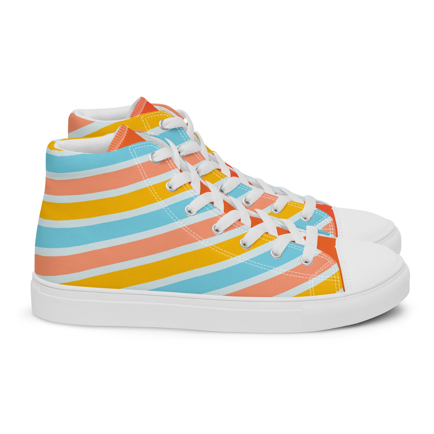 Colorful high top canvas shoes - Free Shipping Worldwide