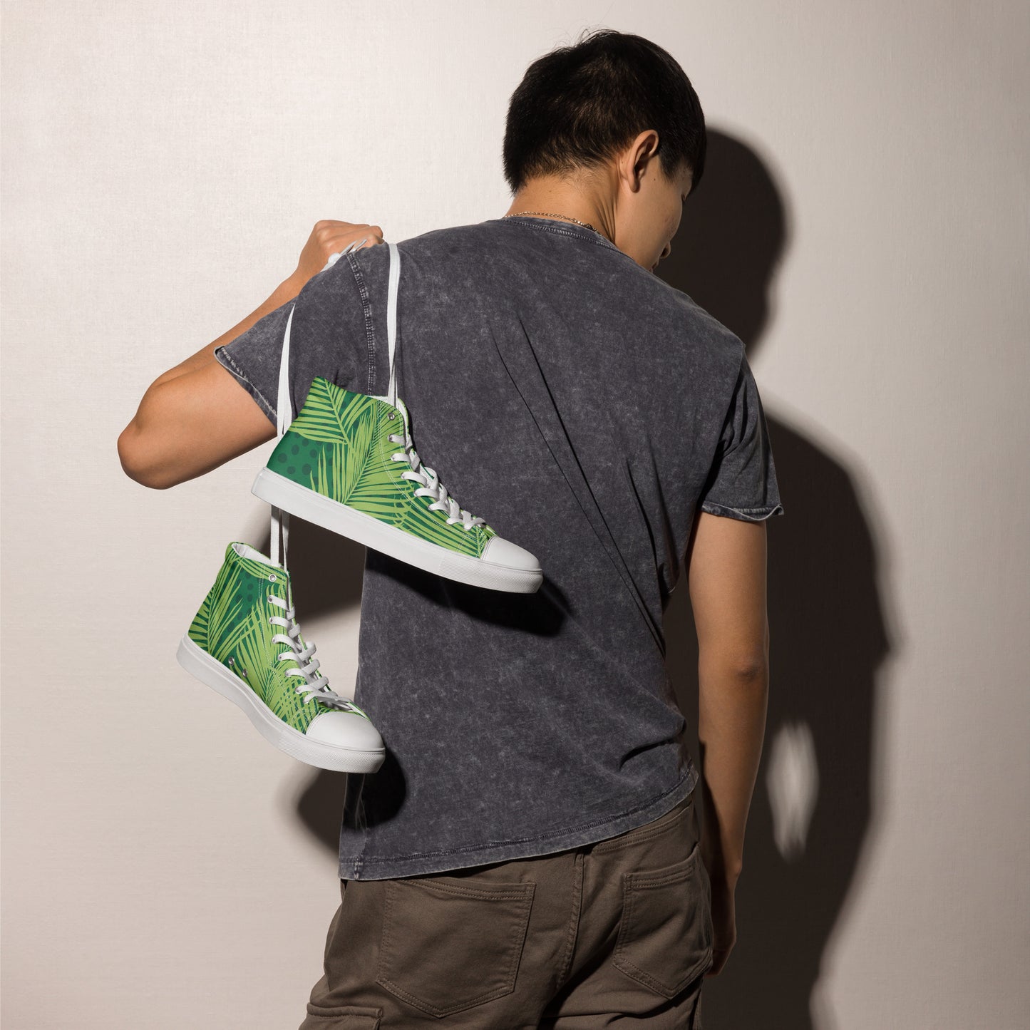 Colorful high top canvas shoes - Free Shipping Worldwide