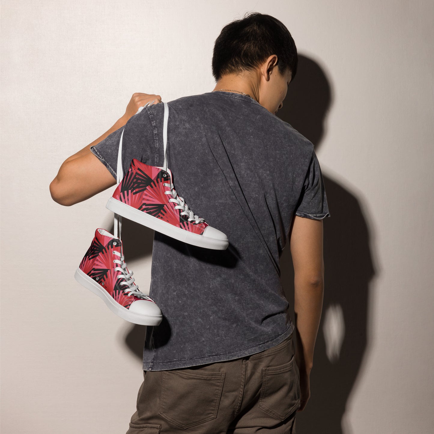 Colorful high top canvas shoes - Free Shipping Worldwide