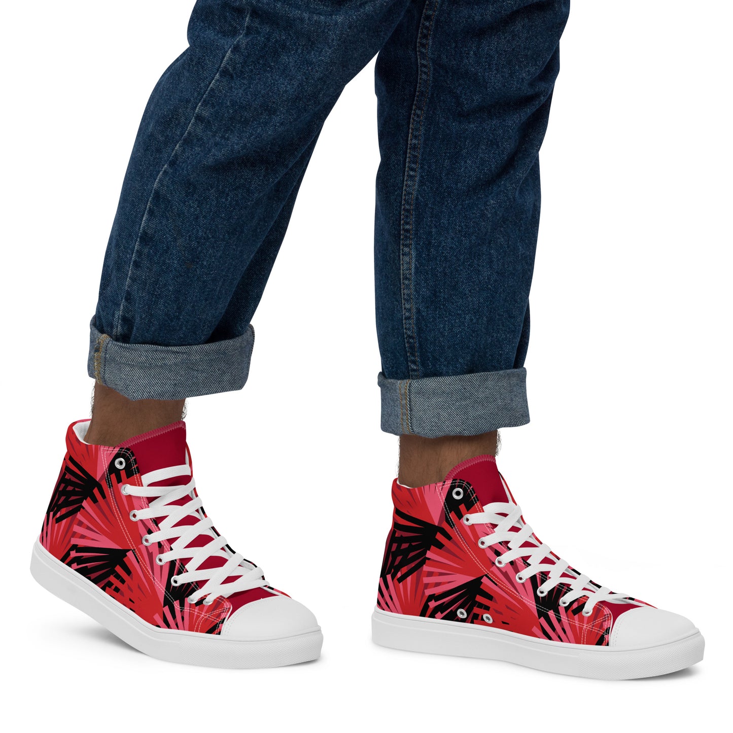 Colorful high top canvas shoes - Free Shipping Worldwide