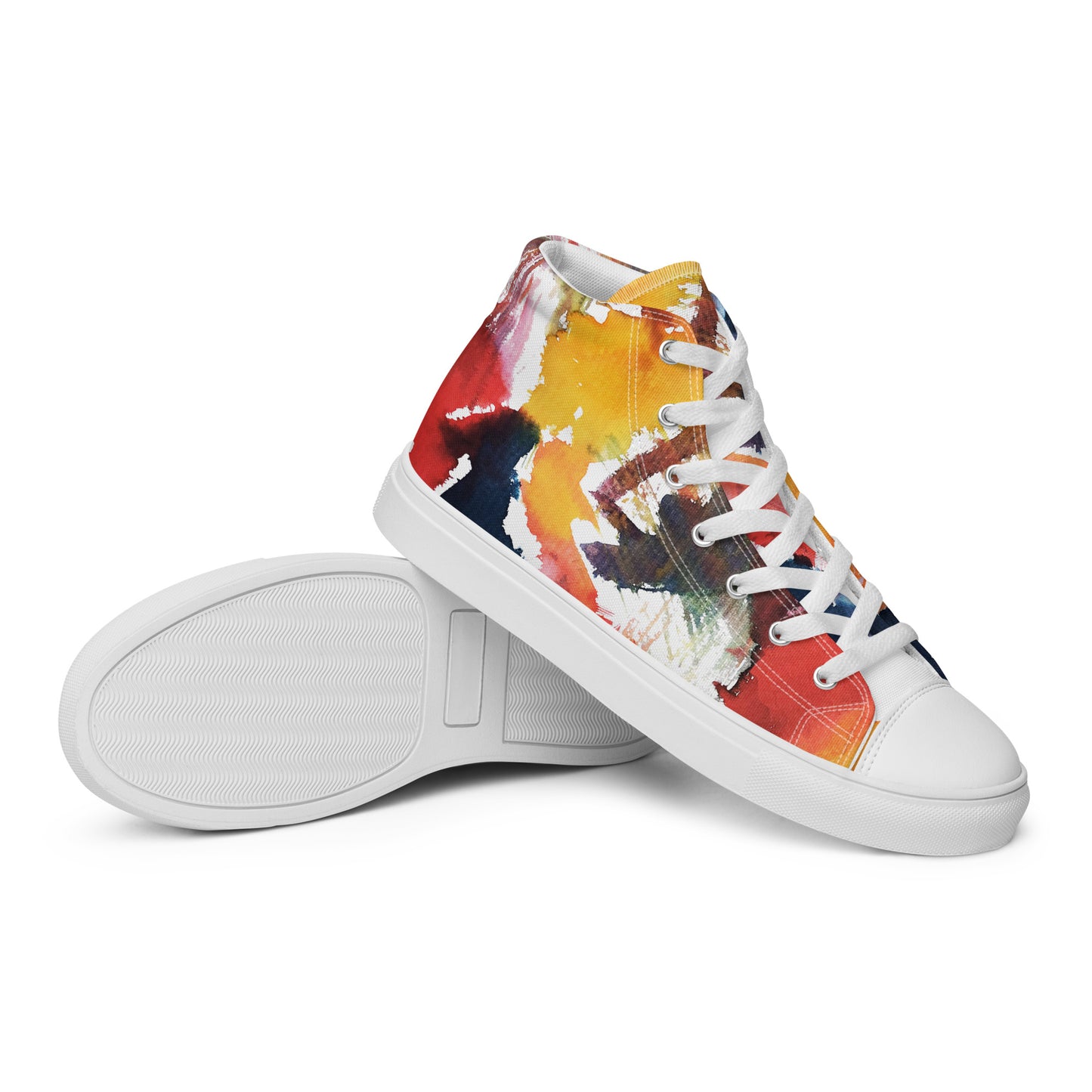 Colorful high top canvas shoes - Free Shipping Worldwide