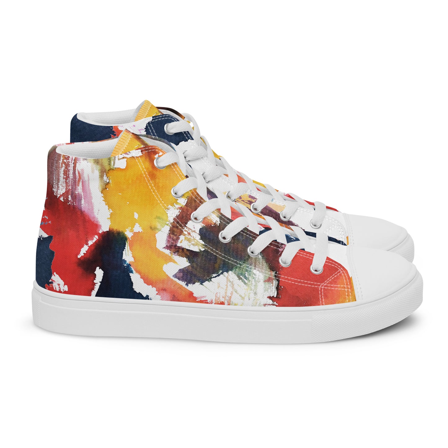 Colorful high top canvas shoes - Free Shipping Worldwide