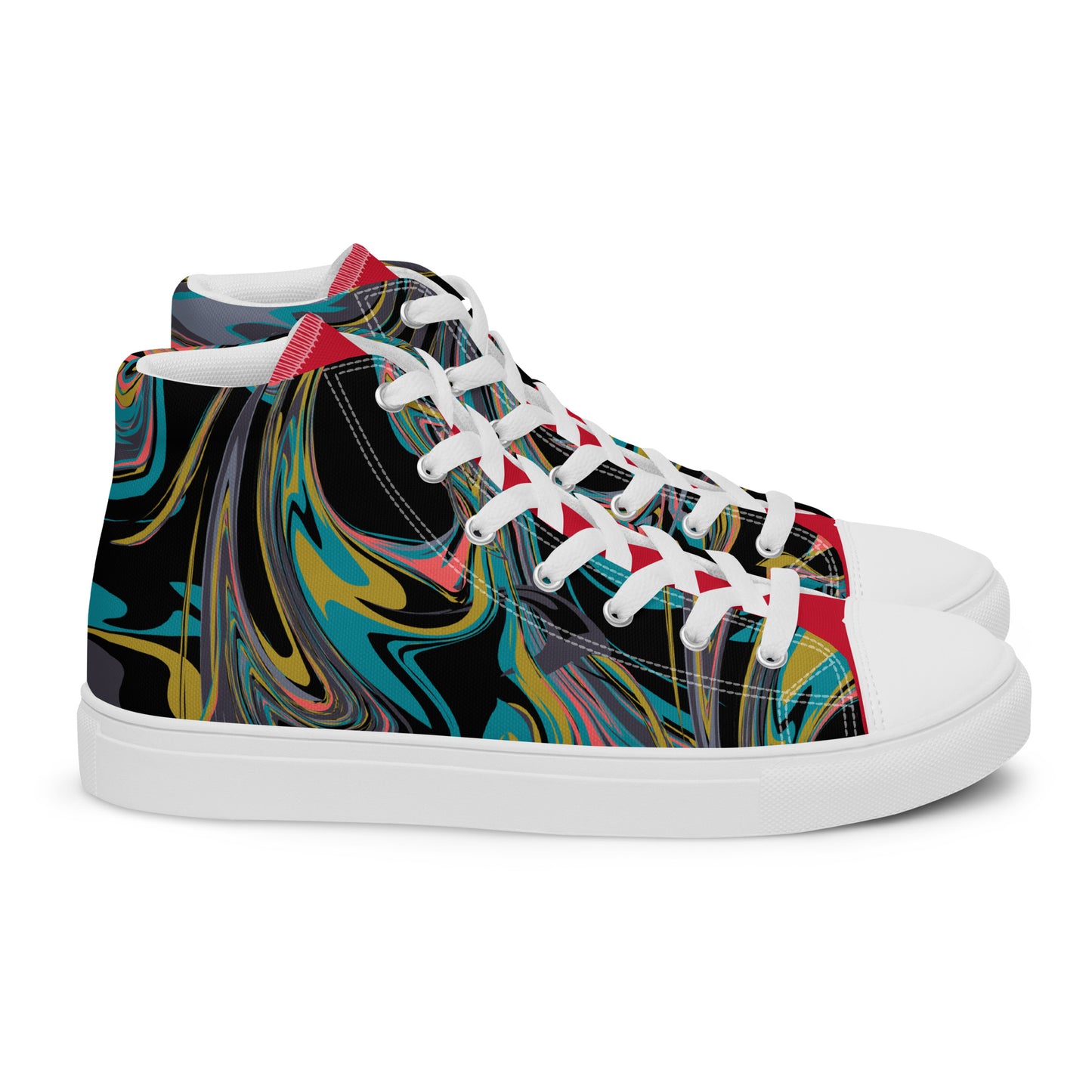 Colorful high top canvas shoes - Free Shipping Worldwide