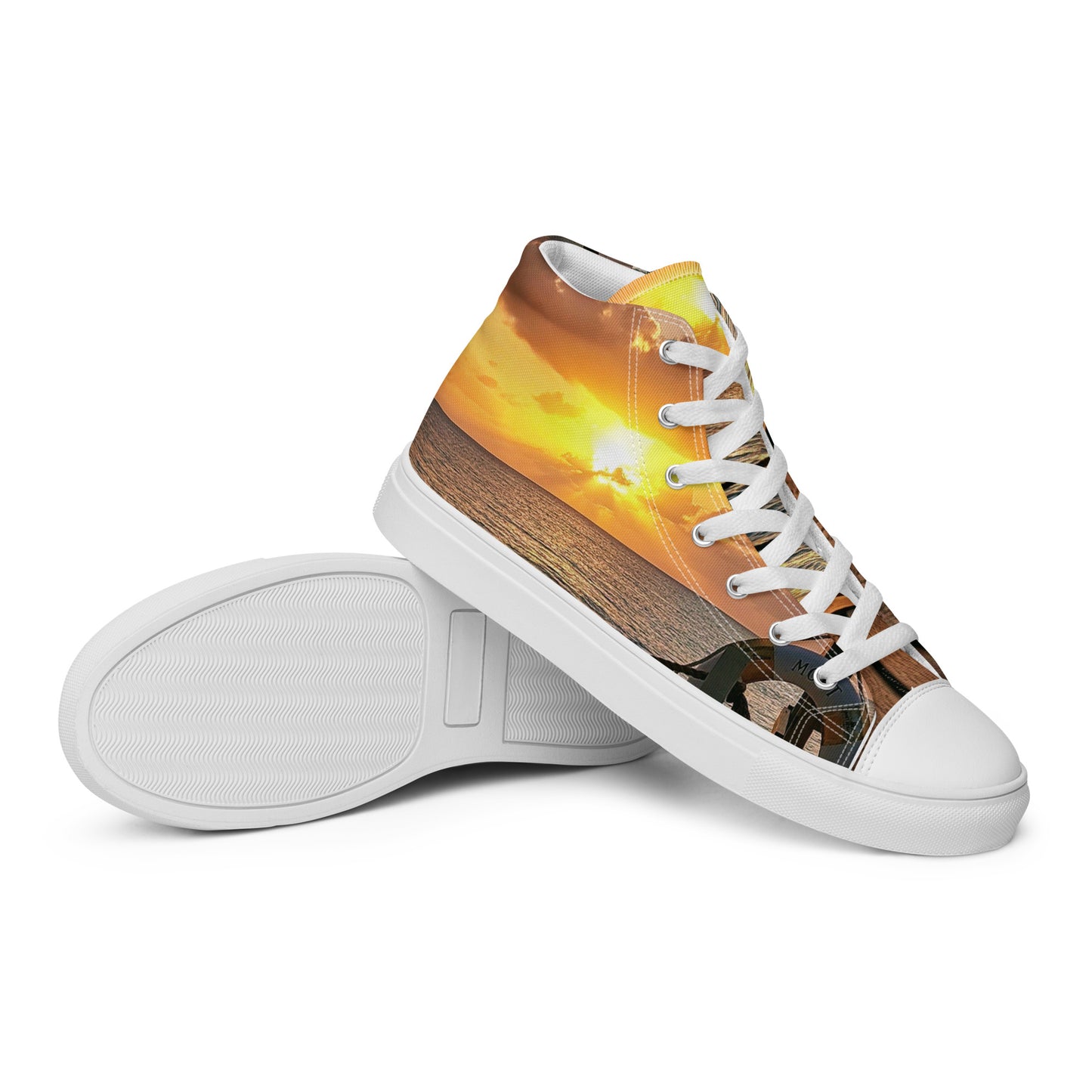 Colorful high top canvas shoes - Free Shipping Worldwide