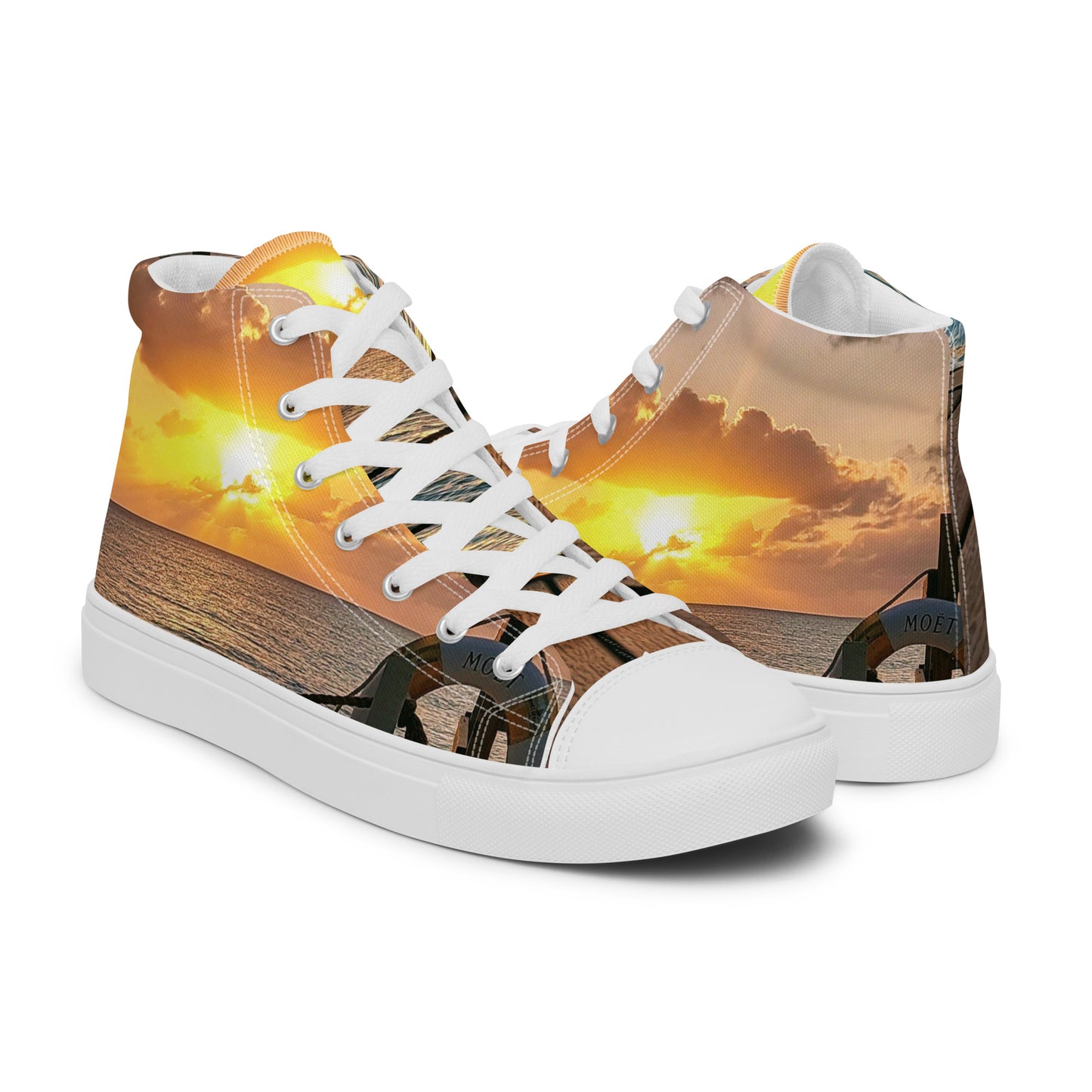 Colorful high top canvas shoes - Free Shipping Worldwide