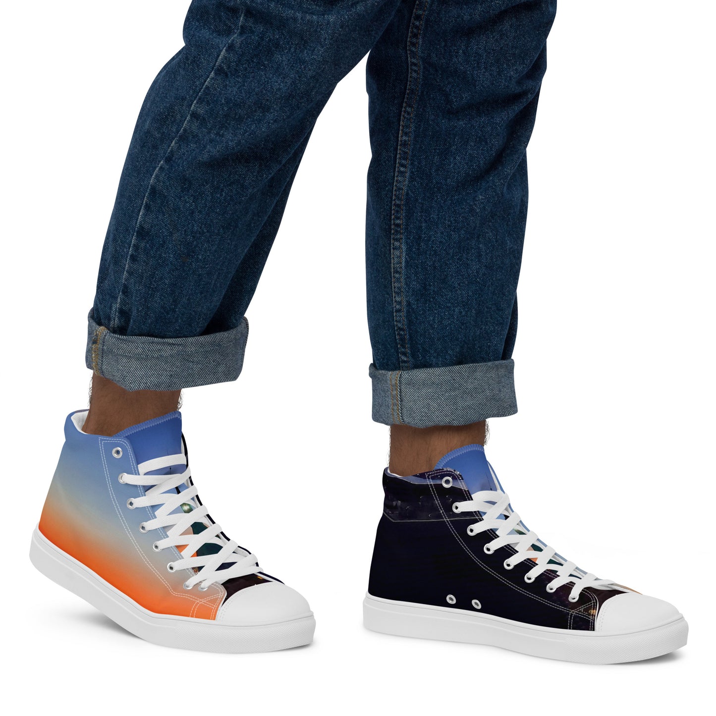 Colorful high top canvas shoes Free Shipping Worldwide