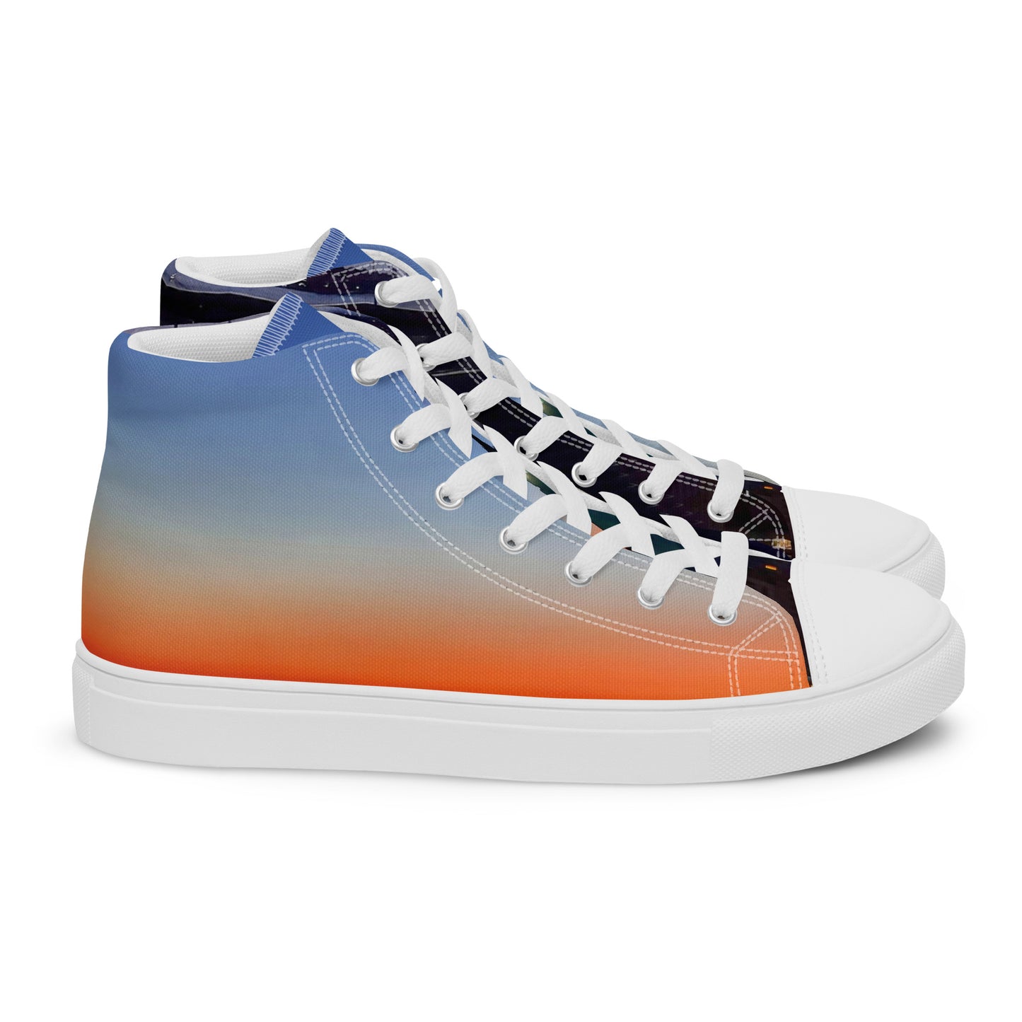 Colorful high top canvas shoes Free Shipping Worldwide