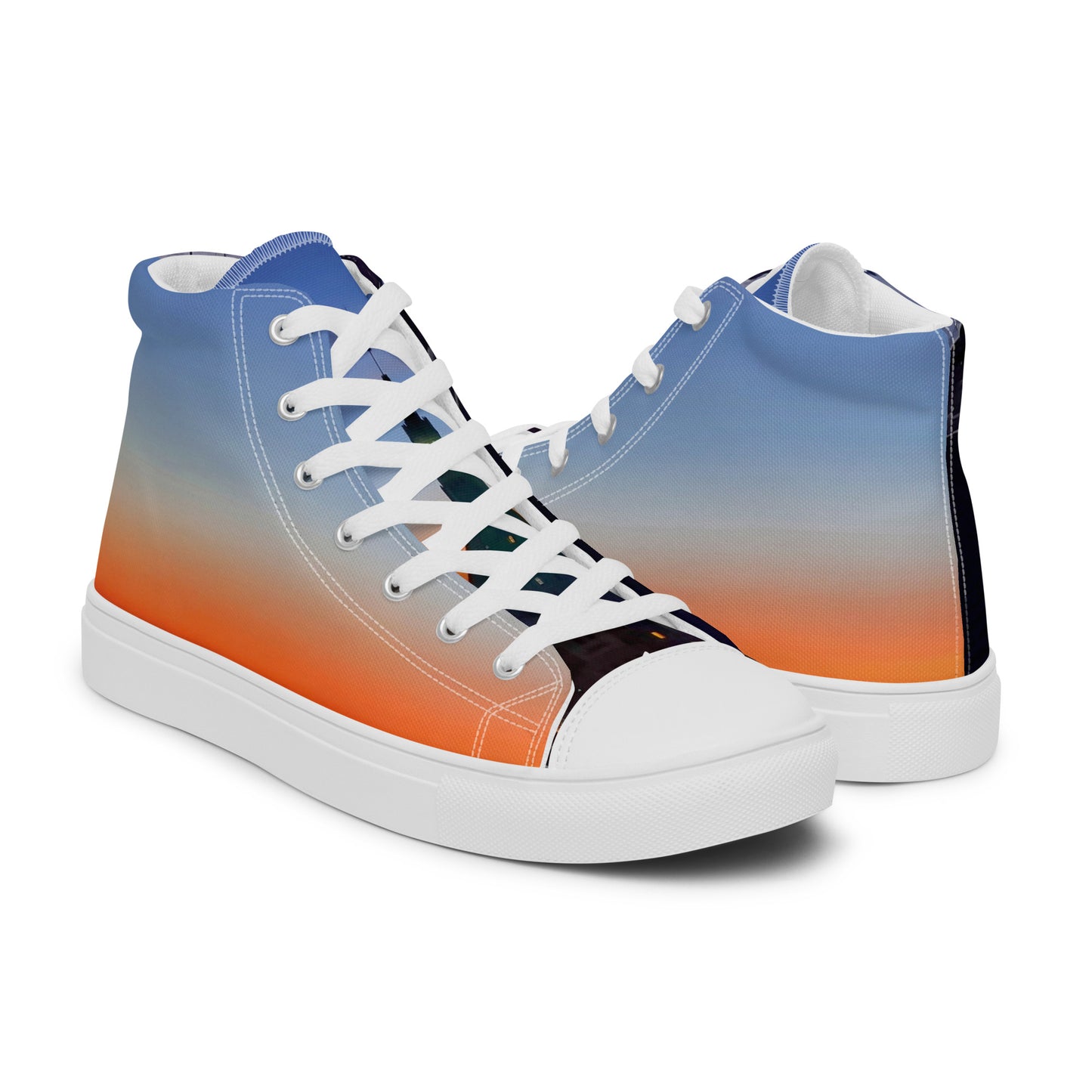 Colorful high top canvas shoes Free Shipping Worldwide