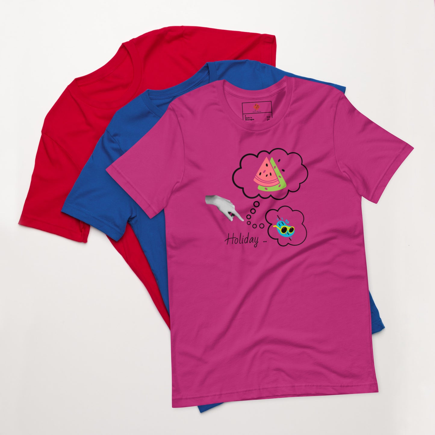Colorful Unisex T-shirt - Clip Art - Free Shipping Worldwide