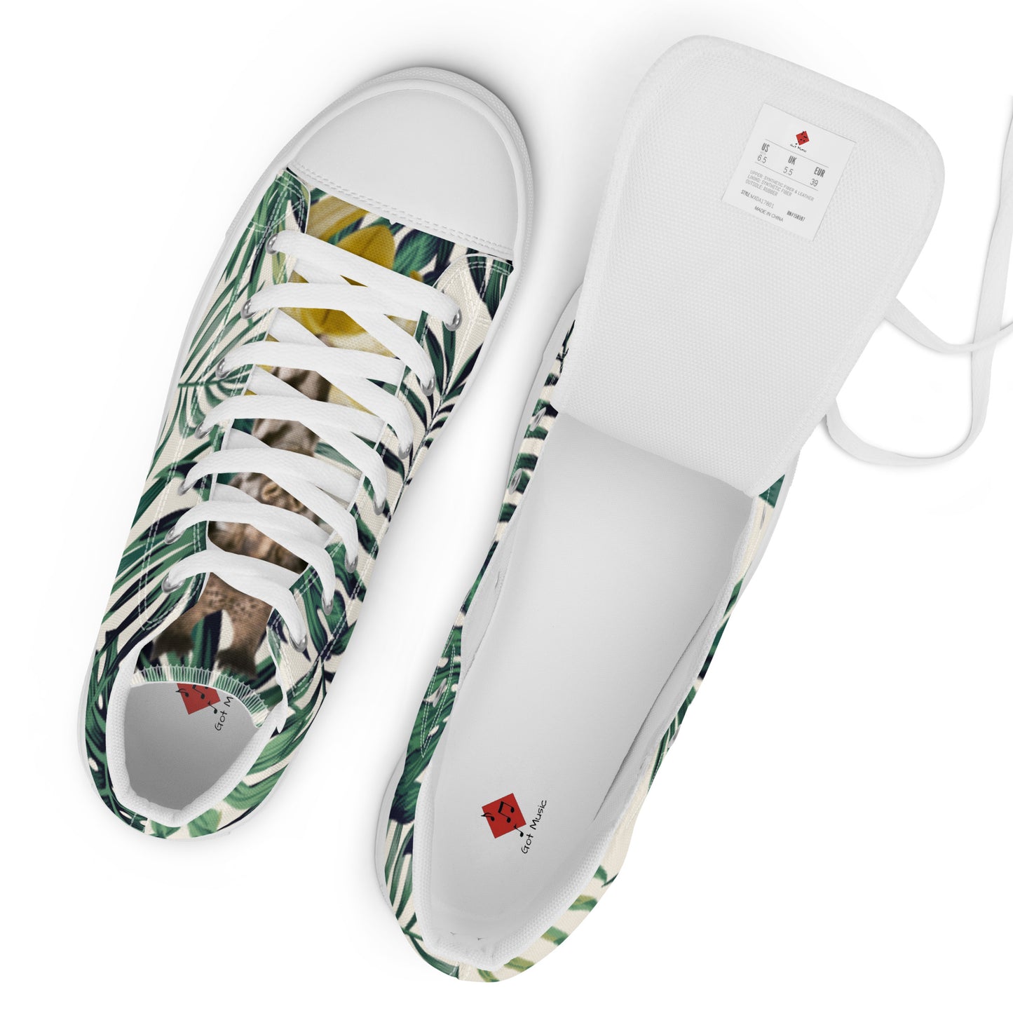 Colorful women’s high top canvas shoes - Free Shipping Worldwide