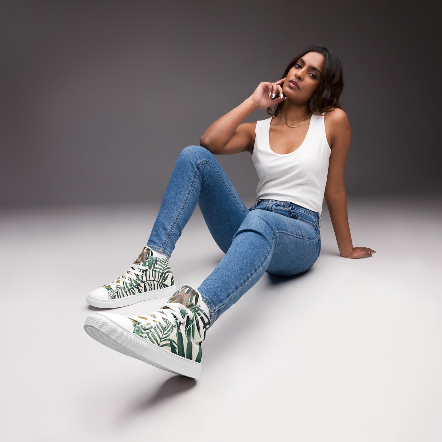 Colorful women’s high top canvas shoes - Free Shipping Worldwide