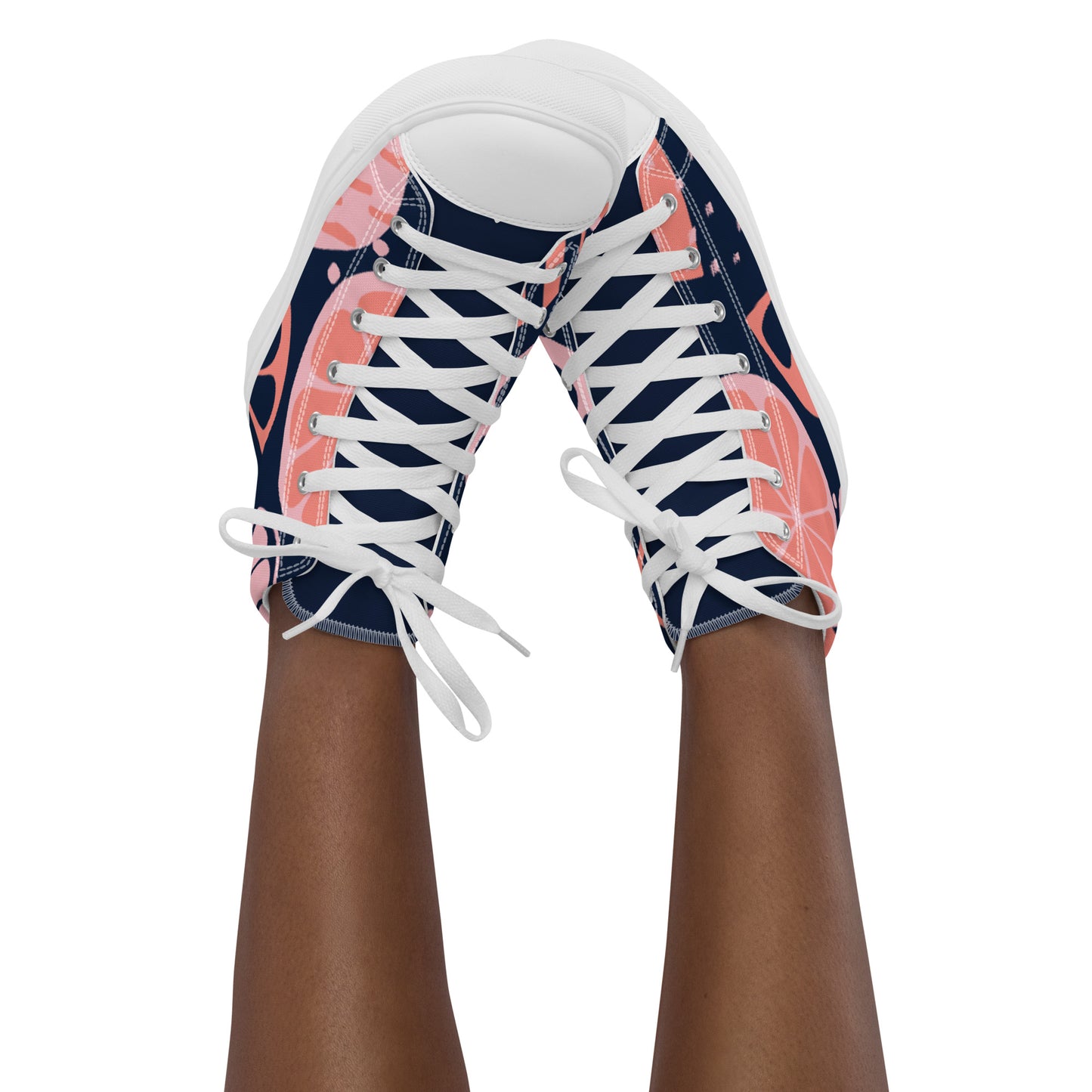 Colorful women’s high top canvas shoes - Free Shipping Worldwide