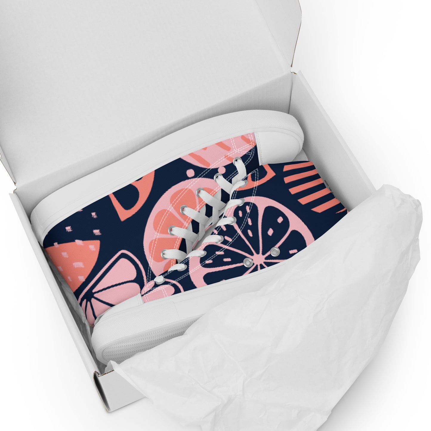 Colorful women’s high top canvas shoes - Free Shipping Worldwide