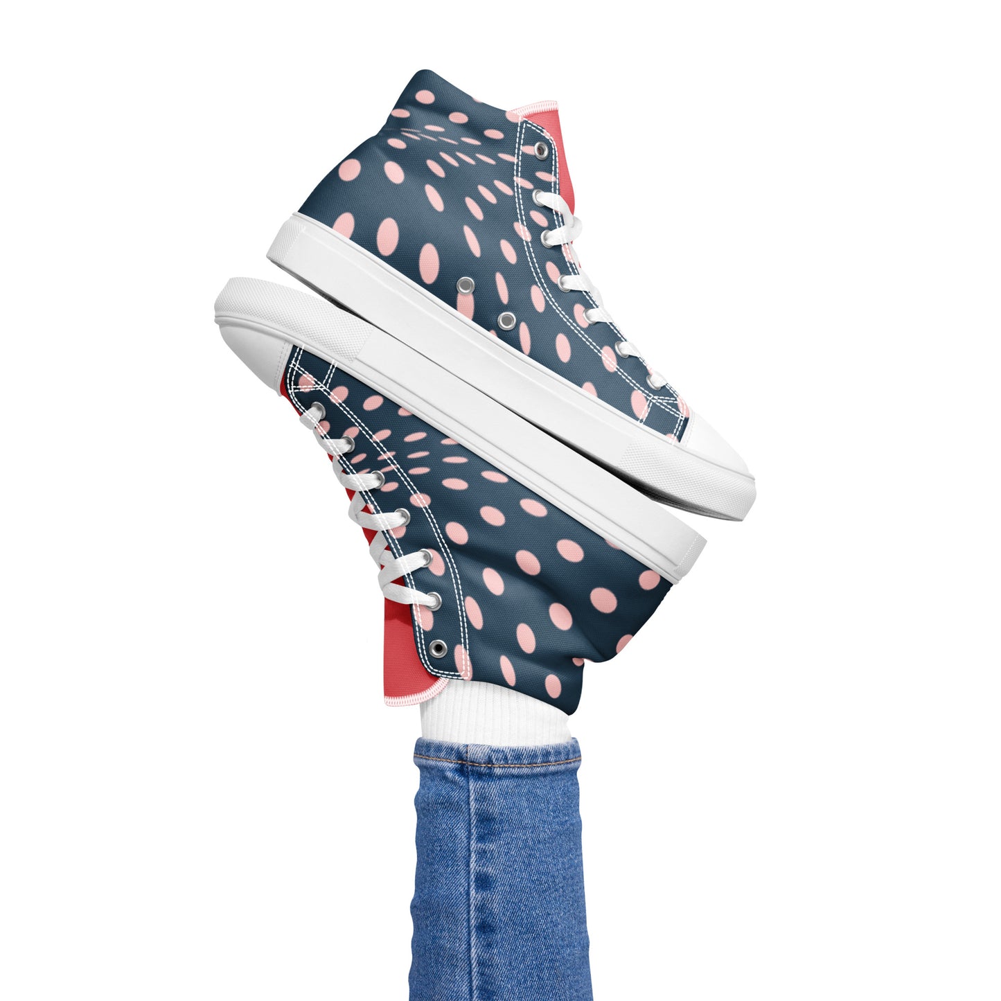 Colorful women’s high top canvas shoes - Free Shipping Worldwide