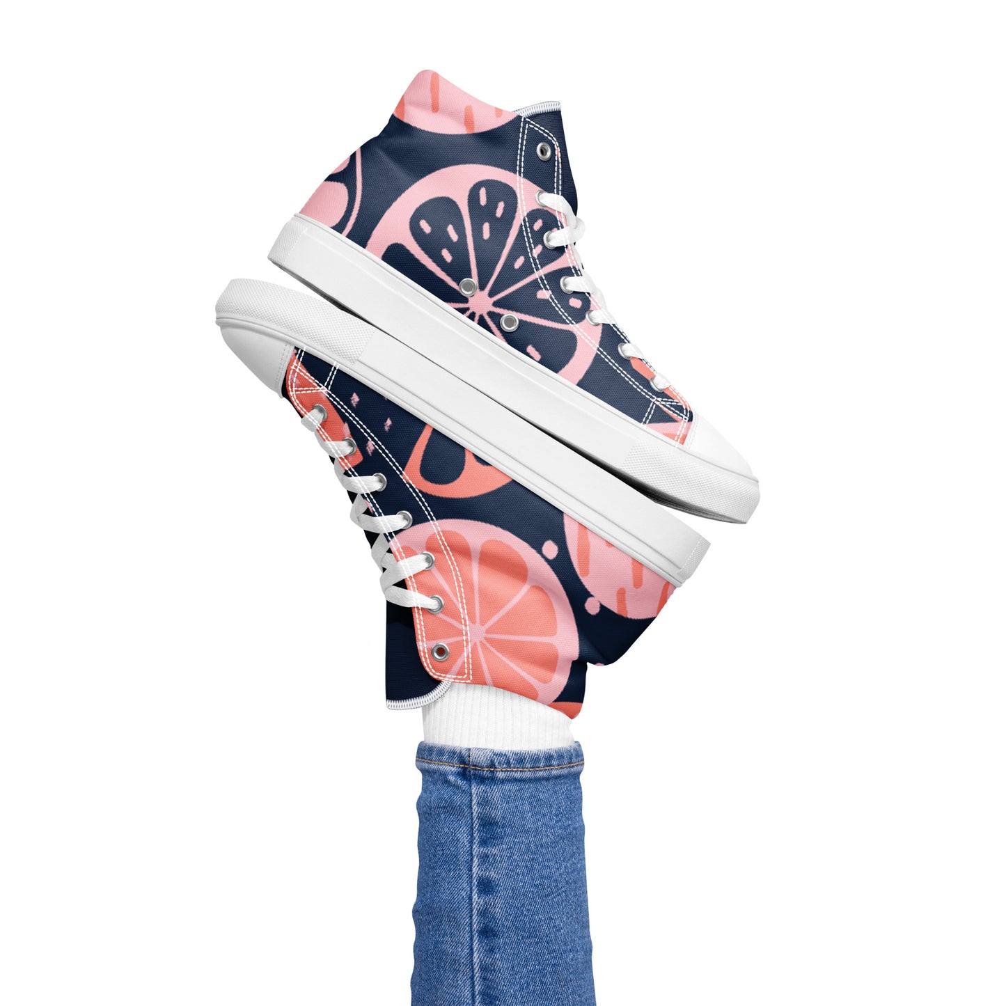 Colorful women’s high top canvas shoes - Free Shipping Worldwide