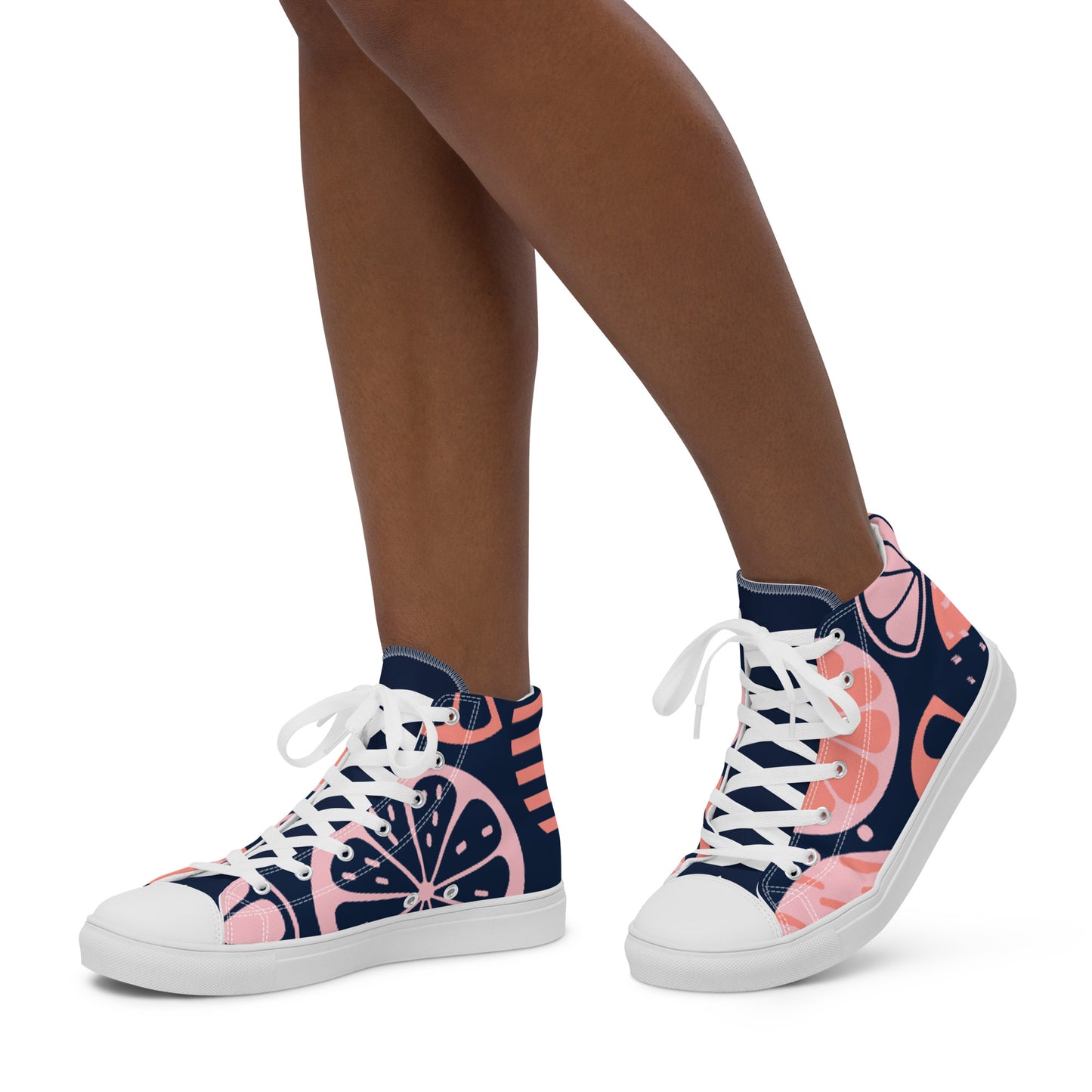 Colorful women’s high top canvas shoes - Free Shipping Worldwide