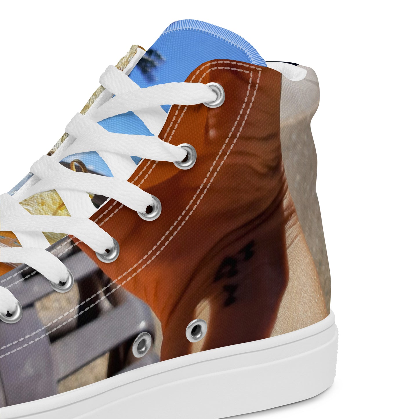Colorful women’s high top canvas shoes - Free Shipping Worldwide